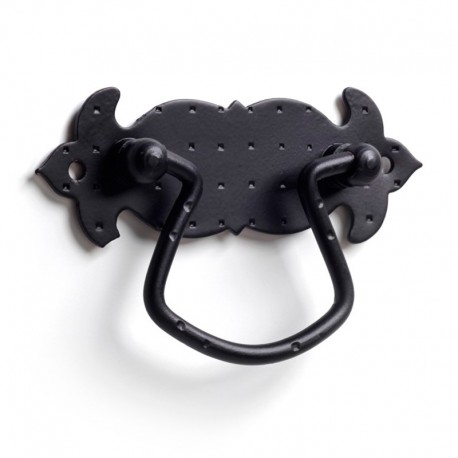 Asa tirador de forja negro 10x2x6cm