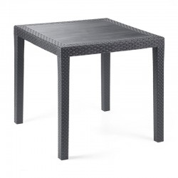Mesa desmontable efecto ratán King