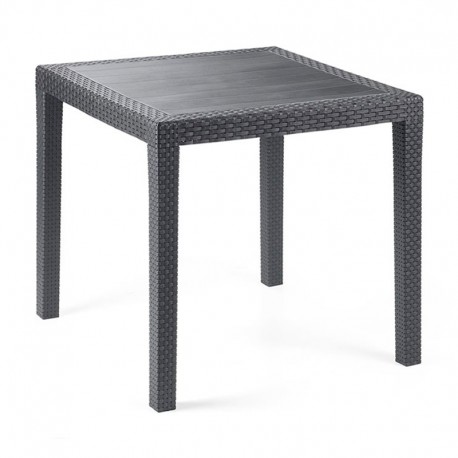 Mesa desmontable efecto ratán King