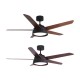 Ventilador de techo DC con luz led + mando reversible Ø132cm Lebeche
