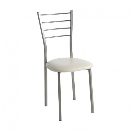 Silla de cocina crema-gris Berlín