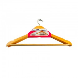 Set 3 perchas de madera antideslizantes
