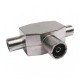 Conector antena triple T blindado 1H/2M