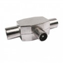 Conector antena triple T blindado 1M/2H