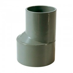 Ampliación excéntrica macho-hembra PVC 40mm