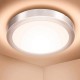 Downlight LED de superficie redondo níquel 20W CCT Osram
