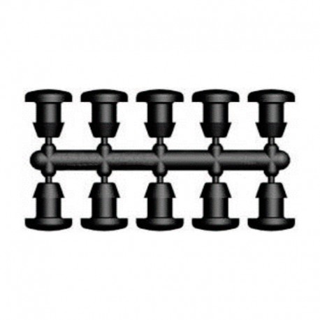 Tapones riego taladro goteros 4mm 10uds