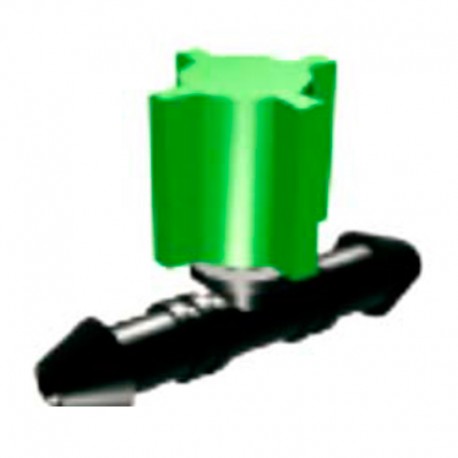 Llave para microtubo riego goteo 4mm 3ud