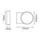 Aplique LED de pared exterior gris antracita 12W 1000lm 3000K Naya