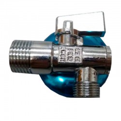Llave escuadra con filtro latón 1/2x3/8