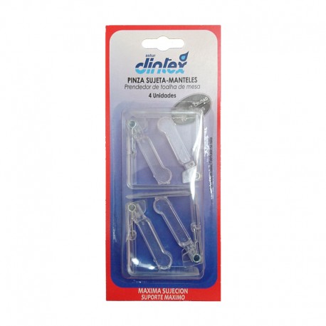Pinzas de plástico ABS sujeta manteles grandes 4uds.