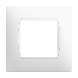 Marco 1 elemento S27 blanco Simon