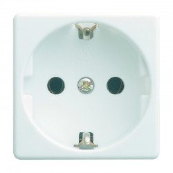Base enchufe 2P+TT S27 blanco Simon