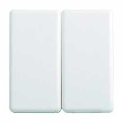 Conmutador doble S27 blanco Simon
