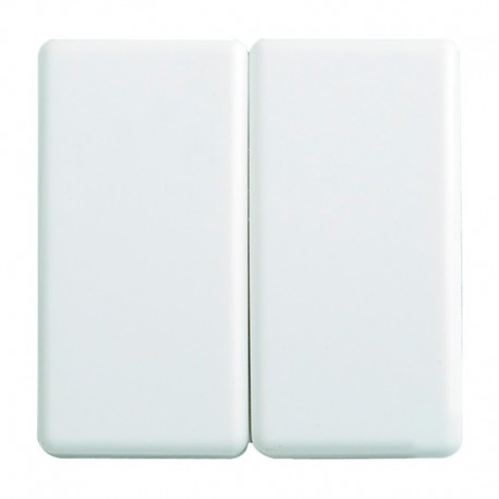 Conmutador doble S27 blanco Simon