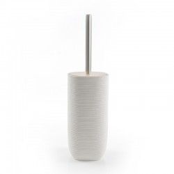 Escobillero de madera blanco Kubic