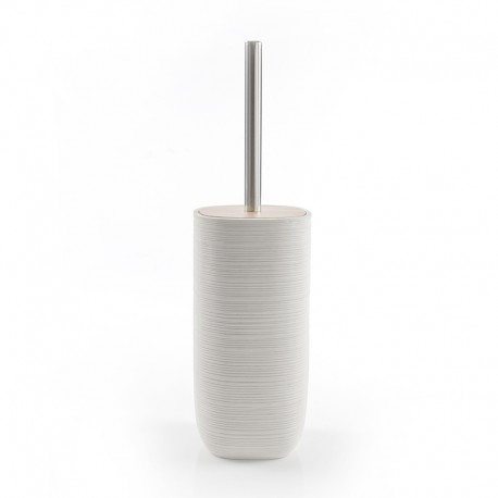 Escobillero de madera blanco Kubic