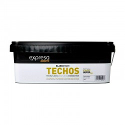 Pintura plástica blanca mate para techos 2,5L Expresa Montó