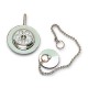 Embellecedor con tapón metálico y cadena de bolas para lavabo/bidet/fregadero