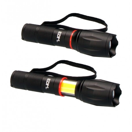 Linterna extensible LED 5W 120-200lm 7500K a pilas