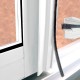 Burlete adhesivo con flecos para ventana