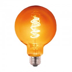 Bombilla LED globo espiral G125 4W