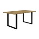 Mesa de madera con patas metálicas Artisan