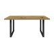 Mesa de madera con patas metálicas Artisan
