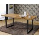 Mesa de madera con patas metálicas Artisan
