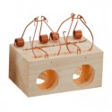 Ratonera de madera con 2 agujeros Sauvic