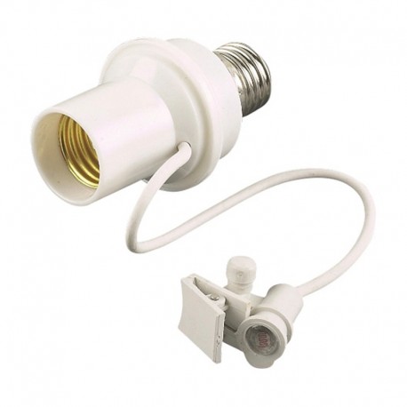 Portalámparas E27 c/sensor crepuscular