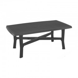 Mesa de polipropileno antracita 180x100x72cm Senna