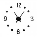 Reloj de pared MDF adhesivo negro 40 cm