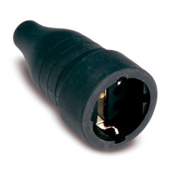 Base enchufe aérea goma c/TT 16A IP44