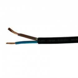 Manguera goma negra 2x1,5mm² al corte
