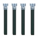 Patas cuadradas 3x3x28cm 4uds. para somier