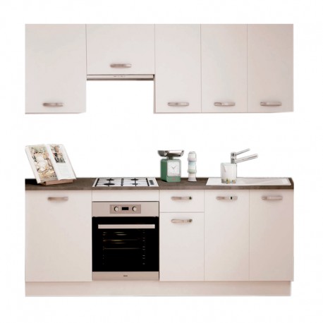 Cocina en kit Meka blanco 240cm