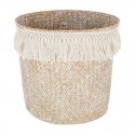 Cesta étnica para la ropa Seagrass