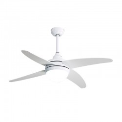 Ventilador de techo DC blanco con luz led + mando Ø117cm Klod