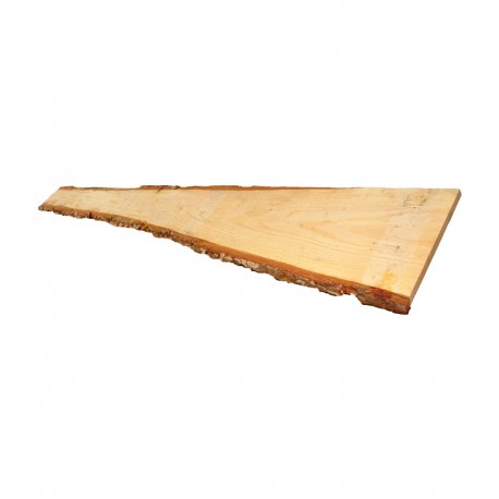 Tablero de madera de abeto con corteza 17mm 200x20/25cm