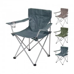Sillón de camping plegable con camuflaje