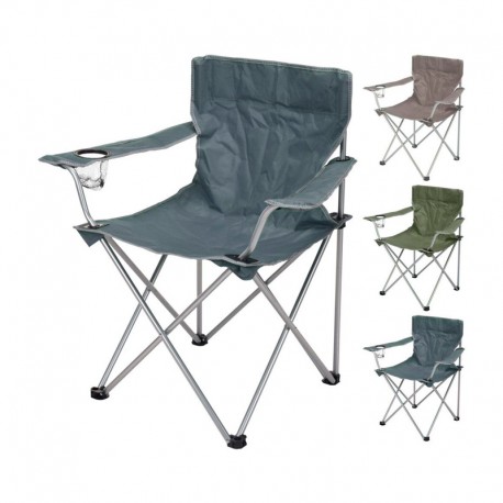 Sillón de camping plegable con camuflaje