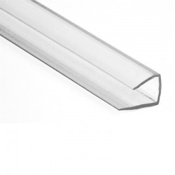 Perfil U policarbonato trans. 210x10mm