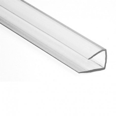 Perfil U policarbonato trans. 210x10mm