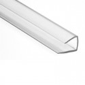 Perfil U policarbonato trans. 210x10mm