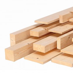 Kit 10 listones de madera abeto bruto 13x27X2000mm
