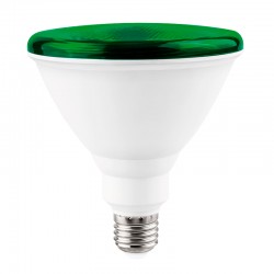 Lámpara LED PAR-38 E27 15W verde