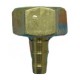 Terminal de fontanería a goma 1/2"-10mm de latón pulido