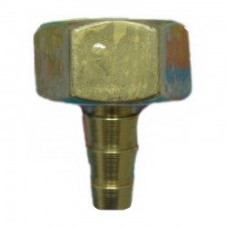 Terminal de fontanería a goma 1/2"-10mm de latón pulido