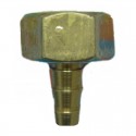 Terminal de fontanería a goma 1/2"-10mm de latón pulido